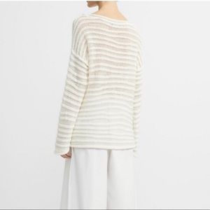 Striped Theory Boatneck Linked Knit Sweater